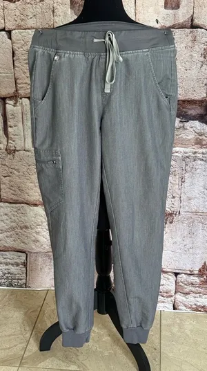 FIGS tactical collection size small heathers grey Jogger scrubs Pants no flaws thumbnail 1