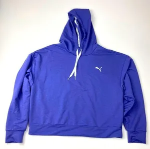 Puma Crop Hoodie Size M Periwinkle Women’s thumbnail 1