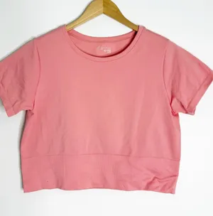 Aerie OFFLINE Seamless Crop Top Pink XL New With Tags thumbnail 1