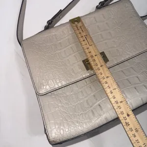 Kate Spade Orchard Valley Doris Soft Taupe Large Satchel Shoulder Bag FAIR CONDI thumbnail 12