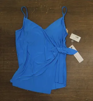 Magicsuit Swimwear Solids Carma Underwire Adjustable Tankini Top Sky Blue 14 thumbnail 1