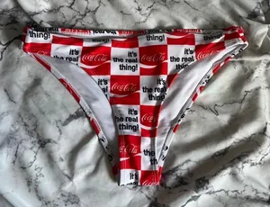 Coca-Cola Checkered Bikini Bottoms  thumbnail 1
