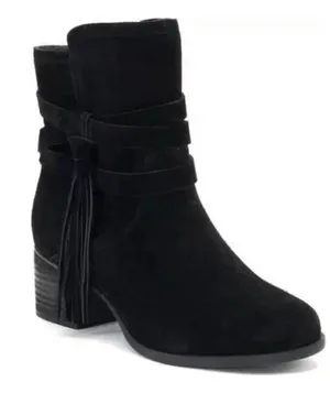 Koolaburra by UGG Women's Kenz Black Suede Tassel‎ Ankle Boots, Size 9 D23 thumbnail 1