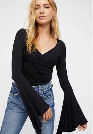 Nasty Gal Black Bodysuit thumbnail 1