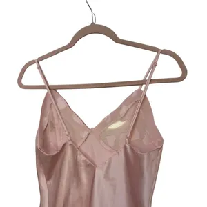Frederick’s of‎ Hollywood Mini Satin Dress Baby Pink Hearts Print Vintage Small thumbnail 12