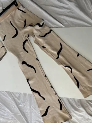 White Fox Beige & Black Knit Two-Piece Set • Size Small thumbnail 5