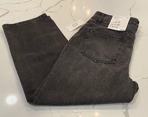 And Now This Women's Gray Cropped Jeans Black Size 30 thumbnail 1