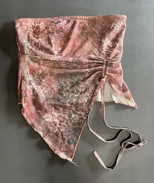 EDIKTED Abstract Animal Print Strapless Sleeveless Tube Top Shirt Sz S Y2K EUC thumbnail 1