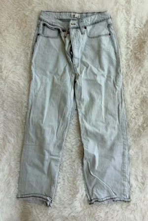 Madewell The Perfect Vintage Wide-Leg Crop Jeans Size 29 thumbnail 1