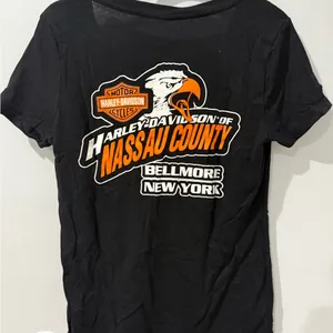 Harley-Davidson‎ Nassau New York Black T-Shirt Women’s Sz L G thumbnail 3