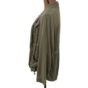 Torrid Light Weight Drape Front Anorak in deep Depths color size 0X or 12 thumbnail 5