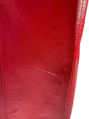 Antonio Melani Red Structured Faux Leather‎ Tote Handbag Top Handle Shoulder Bag thumbnail 4