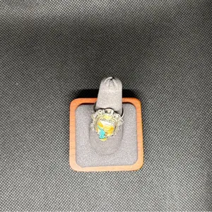 New size 7 spiny turquoise 925 sterling silver ring thumbnail 3