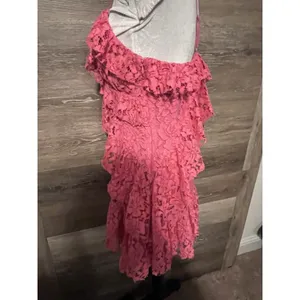 NBD Revolve Lace Mini Dress V-Neck Pink Halter Back Party Prom Cocktail thumbnail 6