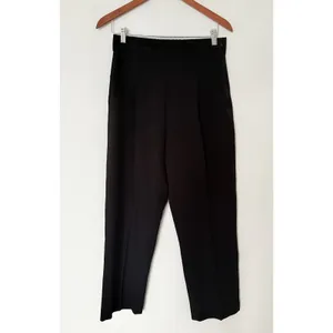 Halara High Waisted Shirred Pocket Tapered Straight Leg 7/8 Length Work Pants M thumbnail 2
