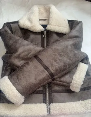 French Connection Vegan Shearling Zip Up Jacket thumbnail 2