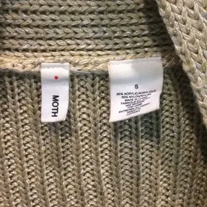 Anthropologie Moth Open Knit‎ Cardigan Draped Button Detail Size S thumbnail 5