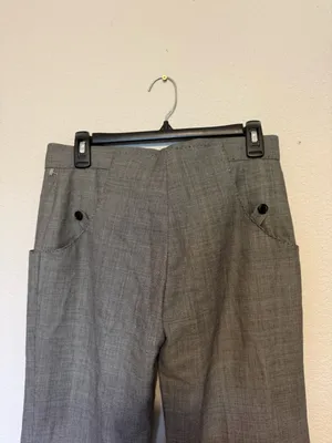 Stella McCartney | Gray Textured Dress Pants - 40 thumbnail 4