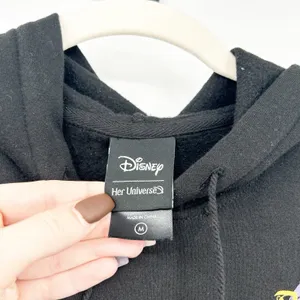 Her Universe Disney Womens Hocus Pocus Daughters of Darkness Goth Hoodie‎ Size M thumbnail 5