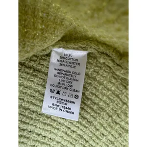 Milk & Honey Lime Chartreuse Green Knit Vest S Y2K 90s Minimalist Button Front thumbnail 5