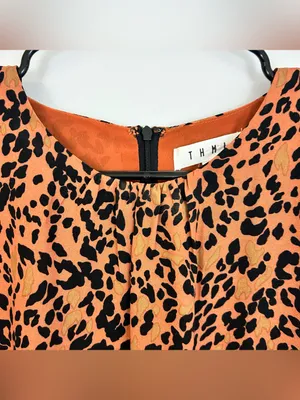 THML Leopard Animal Print Sleeveless Shift Mini Dress Size Small thumbnail 3