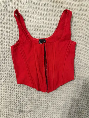 WINDSOR Red Corset Top thumbnail 2