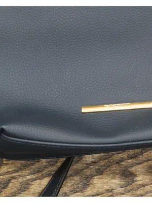 Rosetti Faux Leather Adjustable Crossbody Shoulder Purse Dark Blue One Size thumbnail 4
