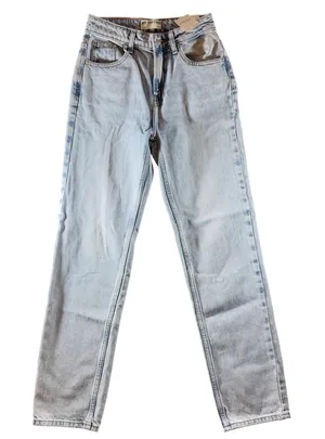 298 |‎ NWT Free People We The Free Pacifica Jeans 24 High Rise Slim Straight thumbnail 1