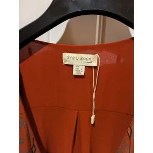 See U Soon Brown Wrap Long Midi Long Sleeve Dress Size Small thumbnail 9