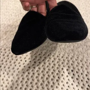 Birdies Women's Elegant Flats Black Velvet - The Heron 7/5 thumbnail 5