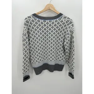 Cupcakes and cashmere Women Grey White Button Front Cardigan Sweater Size‎ XS thumbnail 2