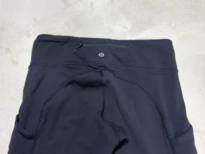 Lululemon cinched bottom black leggings 6 thumbnail 8