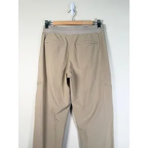 Athleta Go Far Travel Pant Tan Khaki Cargo Jogger Pockets Size 4 RN 54023 thumbnail 4