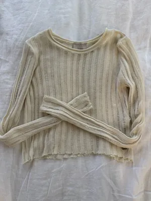 Pull & Bear Sheer Knitted Sweater thumbnail 2