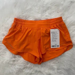 Lululemon Hotty Hot Low Rise Lined Short 2.5" Lit Orange Size 8 thumbnail 3