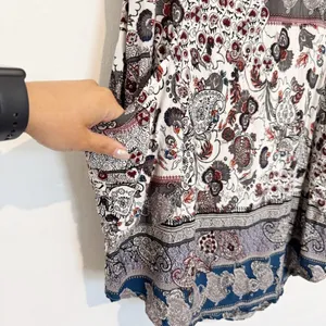 Papillon Floral Paisley Tunic Dress Lagenlook‎ Summer Vacation Boho Bohemian XL thumbnail 3