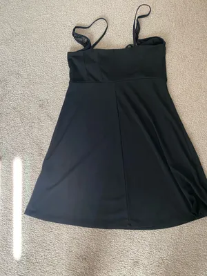 Zara Black Lace Bustier Slip Dress- Size Med thumbnail 7