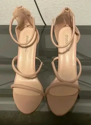 Shoedazzle Women's Nude Strappy High Heel‎ Size 9.5 thumbnail 1