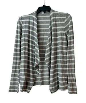 J. CREW gray and white cardigan thumbnail 1