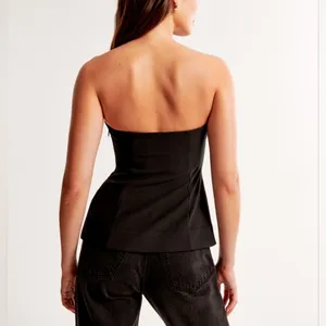 NWT Anthropologie Strapless Ruched Top Size M thumbnail 3