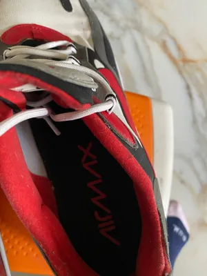 Nike Air Max Red and White Sneakers thumbnail 5