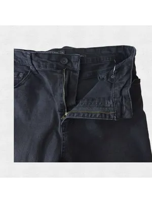 Faded Black Silver Hook Midrise Skinny Jeans Blackheart 13 10 Edgy Punk Goth Alt thumbnail 7