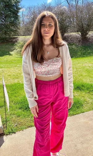 Blue Blush Floral Bandana Top thumbnail 1