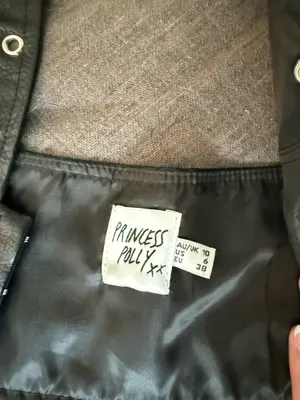Princess Polly Black Leather Halter Top thumbnail 3