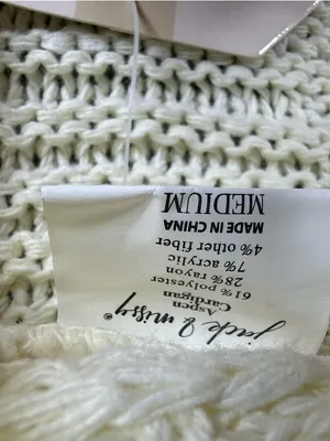 Jack & Missy Aspen Cardigan Womens M Ivory Cable Knit Open Front Pockets NWT Size M thumbnail 4