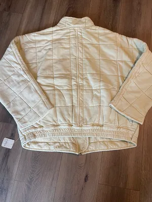 Free People Dolman Quilted Jacket- Vanilla Crème thumbnail 5
