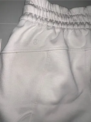 Lululemon Brushed Softstreme Ribbed High-Rise Jogger White Opal thumbnail 9
