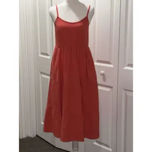 Women's Magaschoni Peach Casual Dress 100% Organic Cotton Sleeveless Midi Size thumbnail 7
