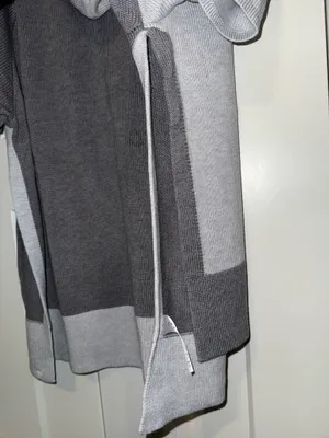 Lululemon Opened Up Poncho Sweater Grey with Dark Gray thumbnail 7