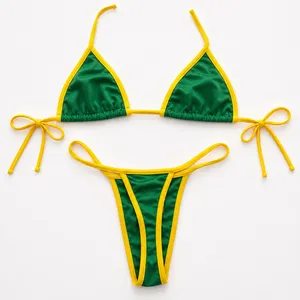 Brazil Bikini Green Size XL thumbnail 2